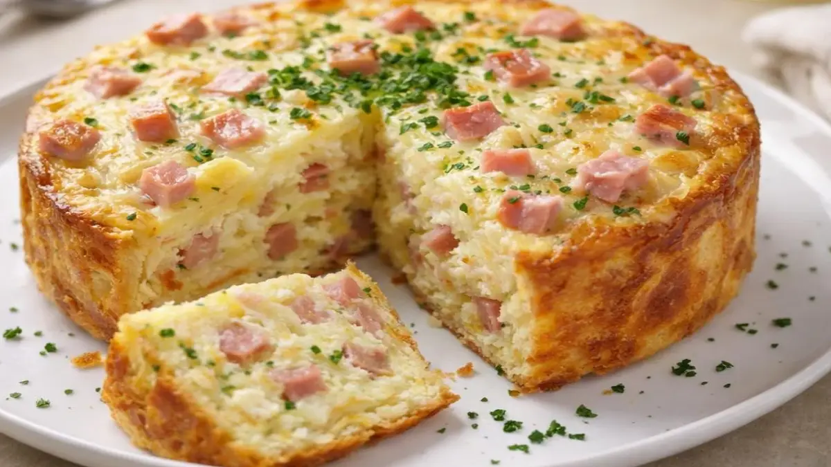 Cake Salé au Jambon et au Gruyère Râpé