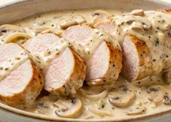 Filet mignon au Boursin et champignons