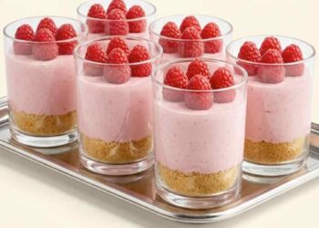 Mini cheesecakes framboise sans cuisson