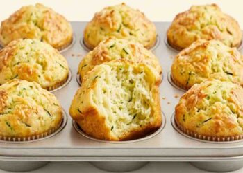 Muffins salés courgette-parmesan