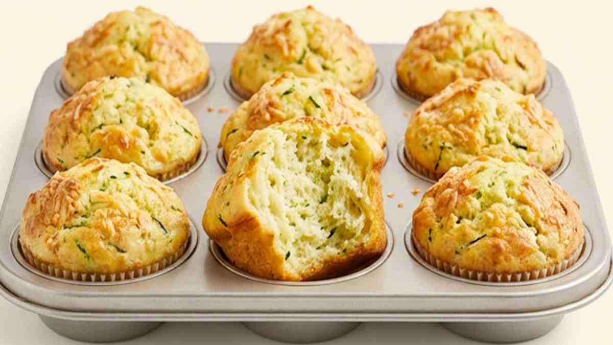 Muffins salés courgette-parmesan