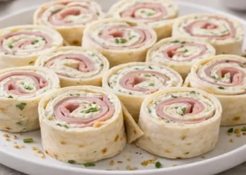 Roulés au Jambon & Fromage Frais à la Roquette