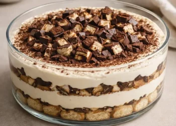 Tiramisu aux Biscuits Cuillère et Mascarpone, Éclats de Chocolat