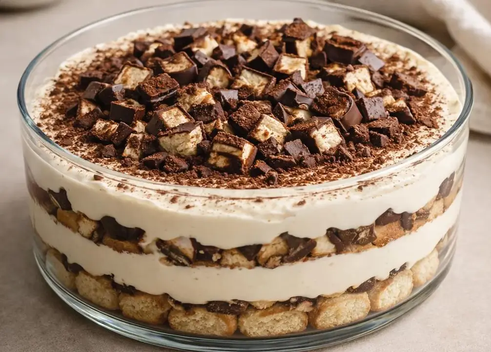Tiramisu aux Biscuits Cuillère et Mascarpone, Éclats de Chocolat