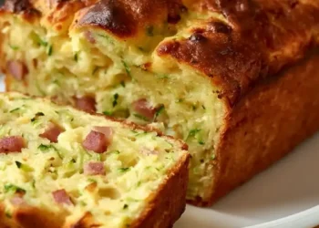 cake-moelleux-courgette-jambon-facile