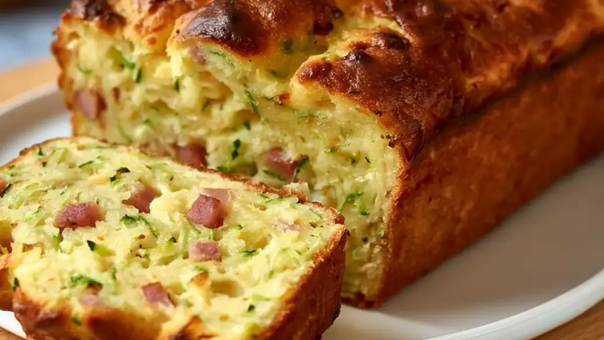 cake-moelleux-courgette-jambon-facile