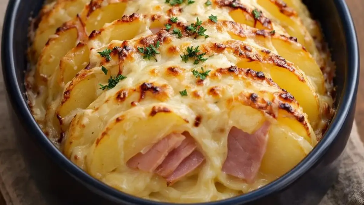 roti-de-pommes-de-terre-au-jambon-et-fromage-gratine-au-four